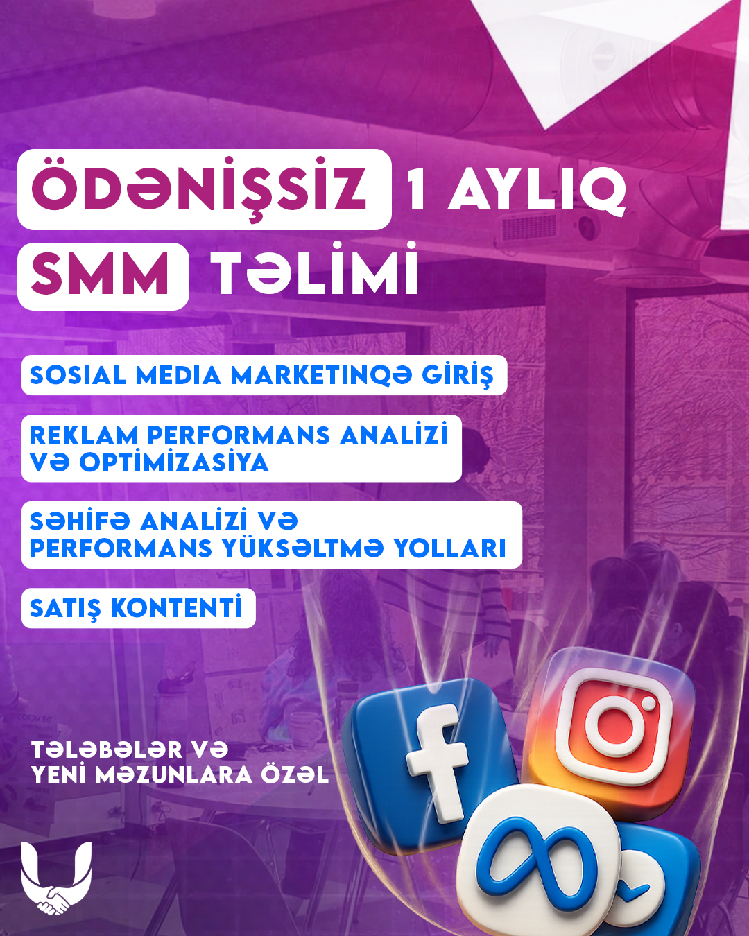 1 AYLIQ ÖDƏNİŞSİZ SMM TƏLİMİ! təlimi